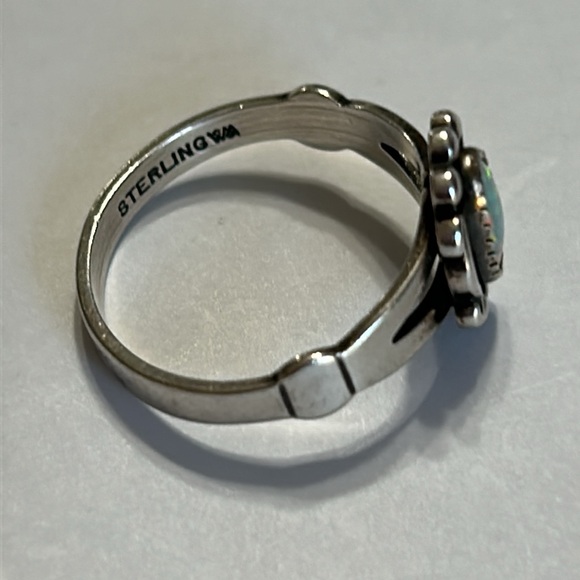 Wmco Native Sterling Silver Opal Ring. Size 6 - Picture 5 of 10